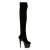 Pleaser Bota Alta ADORE-3002 Negro Charol ElásticoEU-40 / US-10