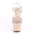 Pleaser ADORE-713 Sandalia de Tacón Plataforma Charol Beige EU-35 / US-5