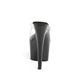Pleaser Zapato Abierto ADORE-701 Negro Transparente EU-39 / US-9