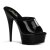 Pleaser Zapato Abierto DELIGHT-601 Negro Charol EU-39 / US-9