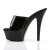 Pleaser Sandalia de Tacón KISS-201 Negro Charol EU-38 / US-8