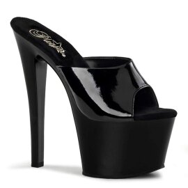 Pleaser Zapato Abierto SKY-301 Negro Charol EU-38 / US-8