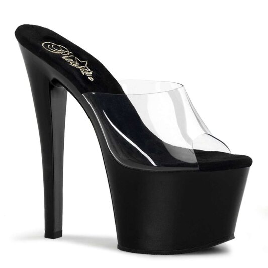 Pleaser Zapato Abierto SKY-301 Negro Transparente EU-39 / US-9
