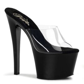 Pleaser Zapato Abierto SKY-301 Negro Transparente EU-39 /...