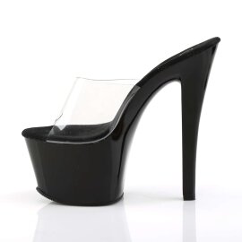 Pleaser Zapato Abierto SKY-301 Negro Transparente EU-39 / US-9