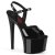 Pleaser PASSION-709 Sandalia de Tacón Plataforma Charol Negro EU-38 / US-8