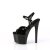 Pleaser PASSION-709 Sandalia de Tacón Plataforma Charol Negro EU-38 / US-8
