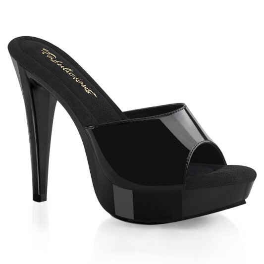 Fabulicious COCKTAIL-501 Zuecos con Plataforma Negro EU-39 / US-9