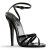 Devious DOMINA-10 Sandalias8 Charol Negro EU-38 / US-8