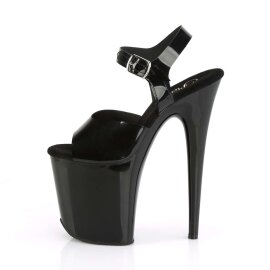 Pleaser Sandalia de Tacón FLAMINGO-808N Negro EU-38 / US-8