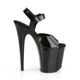 Pleaser Sandalia de Tacón FLAMINGO-808N Negro EU-38 / US-8