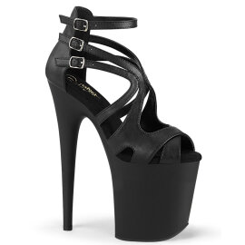 Pleaser FLAMINGO-877 Sandalias de Plataforma Negro Tono...