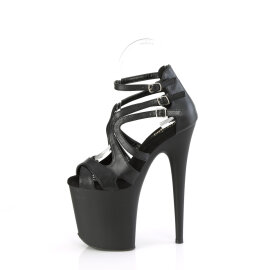 Pleaser FLAMINGO-877 Sandalias de Plataforma Negro Tono Claro EU-40 / US-10