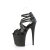 Pleaser FLAMINGO-877 Sandalias de Plataforma Negro Tono Claro EU-40 / US-10