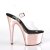 Pleaser Sandalia de Tacón ADORE-708 Transparente Oro Rosado Claro Metalizado EU-36 / US-6