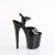 Pleaser FLAMINGO-809GP Sandalias de Plataforma Charol Purpurina Negro EU-43 / US-13
