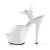 Pleaser Sandalia de Tacón KISS-209 Blanco EU-35 / US-5
