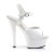 Pleaser Sandalia de Tacón KISS-209 Blanco EU-35 / US-5