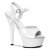Pleaser Sandalia de Tacón KISS-209 Blanco EU-36 / US-6