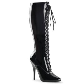 Pleaser SEDUCE-2020 Bota Charol Negro EU-37 / US-7