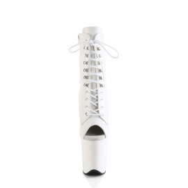 Pleaser FLAMINGO-1021 Botines Plataforma ecoPiel blanco EU-37 / US-7