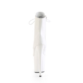 Pleaser FLAMINGO-1021 Botines Plataforma ecoPiel blanco EU-37 / US-7
