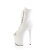 Pleaser FLAMINGO-1021 Botines Plataforma ecoPiel blanco EU-37 / US-7