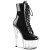 Pleaser ADORE-1020 Botines de Plataforma de Charol transparente Negro EU-44 / US-14