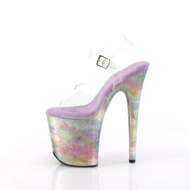 Pleaser FLAMINGO-808NEB Sandalias de Plataforma Tono Claro Metálico Púrpura EU-37 / US-7