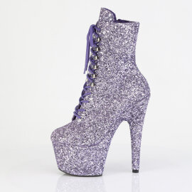 Pleaser ADORE-1020GWR Botines de Plataforma con Brillo Lila - Talla EU-39 / US-9