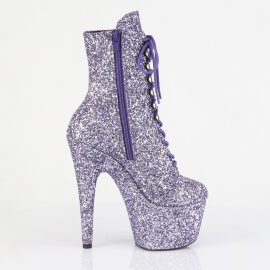 Pleaser ADORE-1020GWR Botines de Plataforma con Brillo Lila - Talla EU-39 / US-9