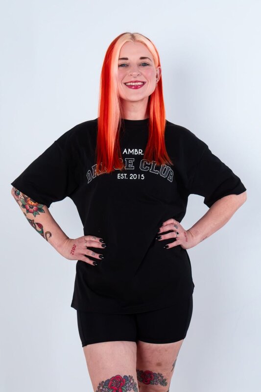 AMBR Designs Camiseta Dance Club Negro