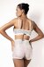 Polerina Bike Shorts Lentejuelas Plata