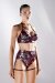 Polerina Top Bikini Velvet Burdeos/Plata