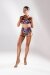 Polerina Pantalones Cortos Bikini Velvet Burdeos/Plata M