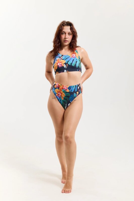 Pole Addict Pantalones Cortos High Leg Exotic Flowers