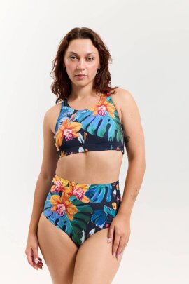 Pole Addict Pantalones Cortos High Waist Exotic Flowers