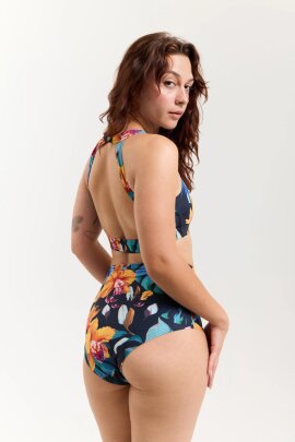 Pole Addict Pantalones Cortos High Waist Exotic Flowers
