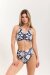 Pole Addict Top Open Back Black White Snake