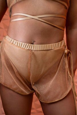 RAD Pantalones Cortos Dazzle Oro M