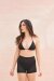 Lunalae Pantalones Cortos High Waist Gianna Mesh Negro S