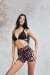 Lunalae Pantalones Cortos High Waist Gianna Mesh Leopard M