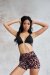 Lunalae Pantalones Cortos High Waist Gianna Mesh Leopard L