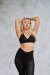 Lunalae Top Sienna Mesh Cut Out Bra Negro XL