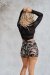 Lunalae Top Sienna Wrap Around Mesh Negro