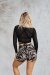 Lunalae Top Sienna Wrap Around Mesh Negro