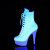 Pleaser DELIGHT-1020LG Botines con Plataforma Purpurina  Neon Blanco EU-39 / US-9