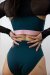Les Polettes Pantalones Cortos Zoé Verde Petróleo S