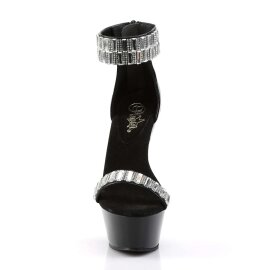 Pleaser Sandalia de Tacón KISS-269RS Negro EU-42 /...