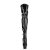 Pleaser Bota Alta KISS-3000 Negro Elástico Charol EU-42 / US-12